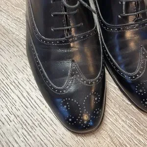 Bruno Martini Mens Shoes 9 Black Wingtip Oxford Dress Wedding Formal Tux Prom Cocktail Men Shoes - Etsy main image 4